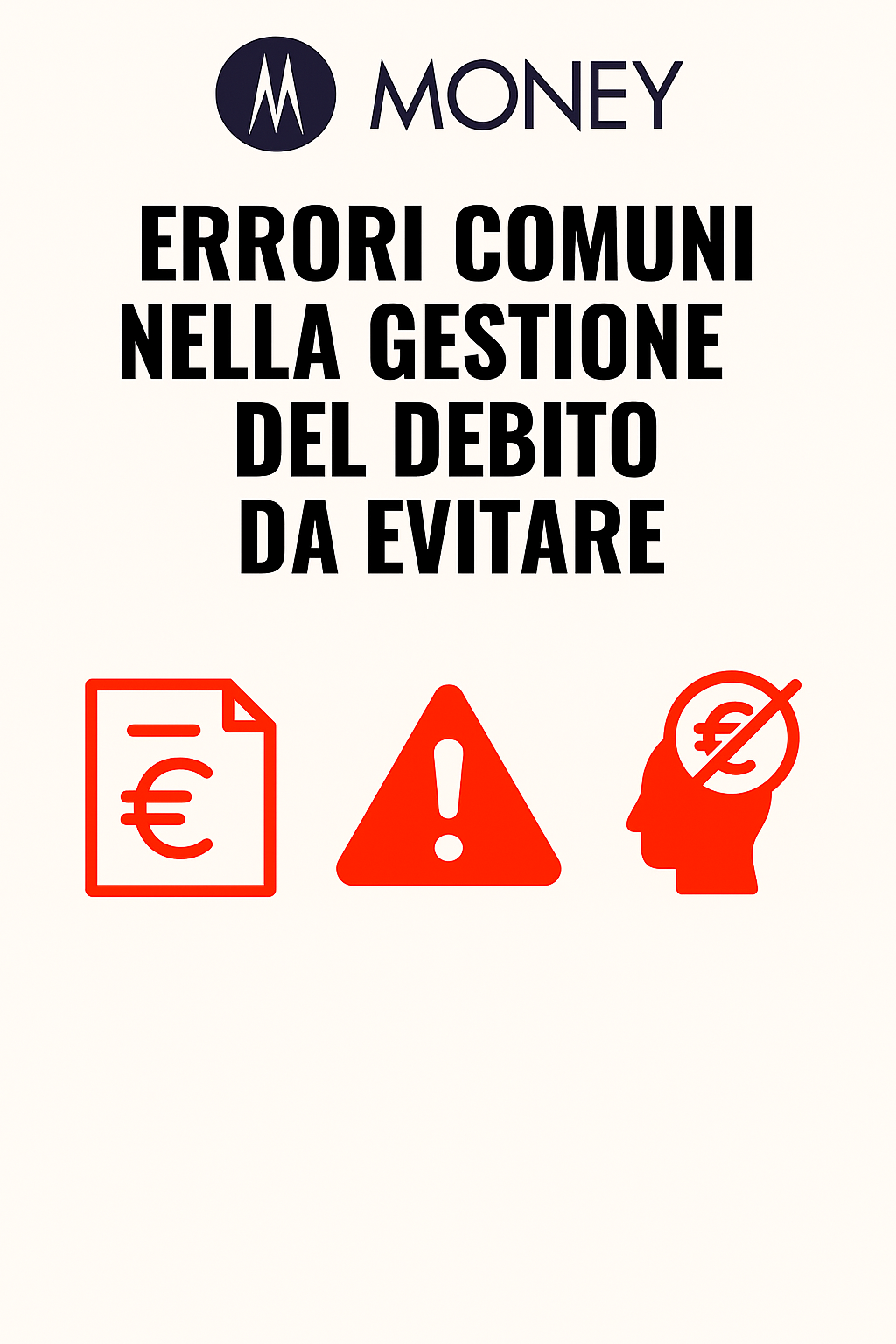 Errori comuni nella gestione del debito da evitare