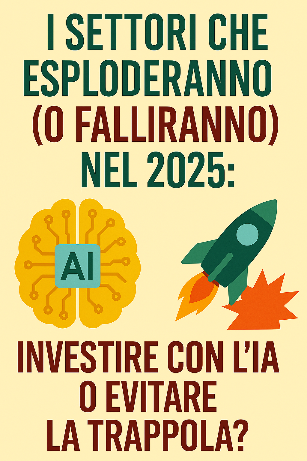 I settori che esploderanno (o falliranno) nel 2025: investire con l’IA o evitare la trappola?