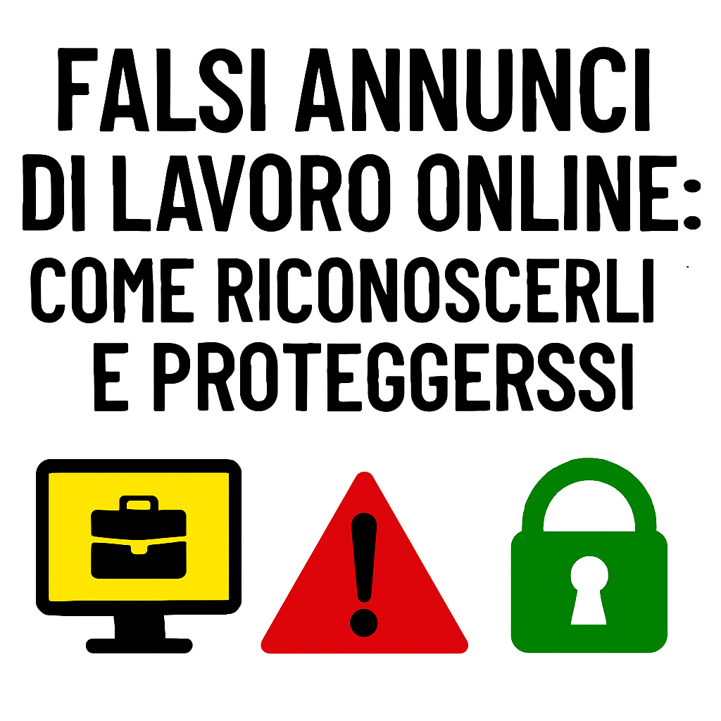 Falsi Annunci di Lavoro Online: Come Riconoscerli e Proteggersi