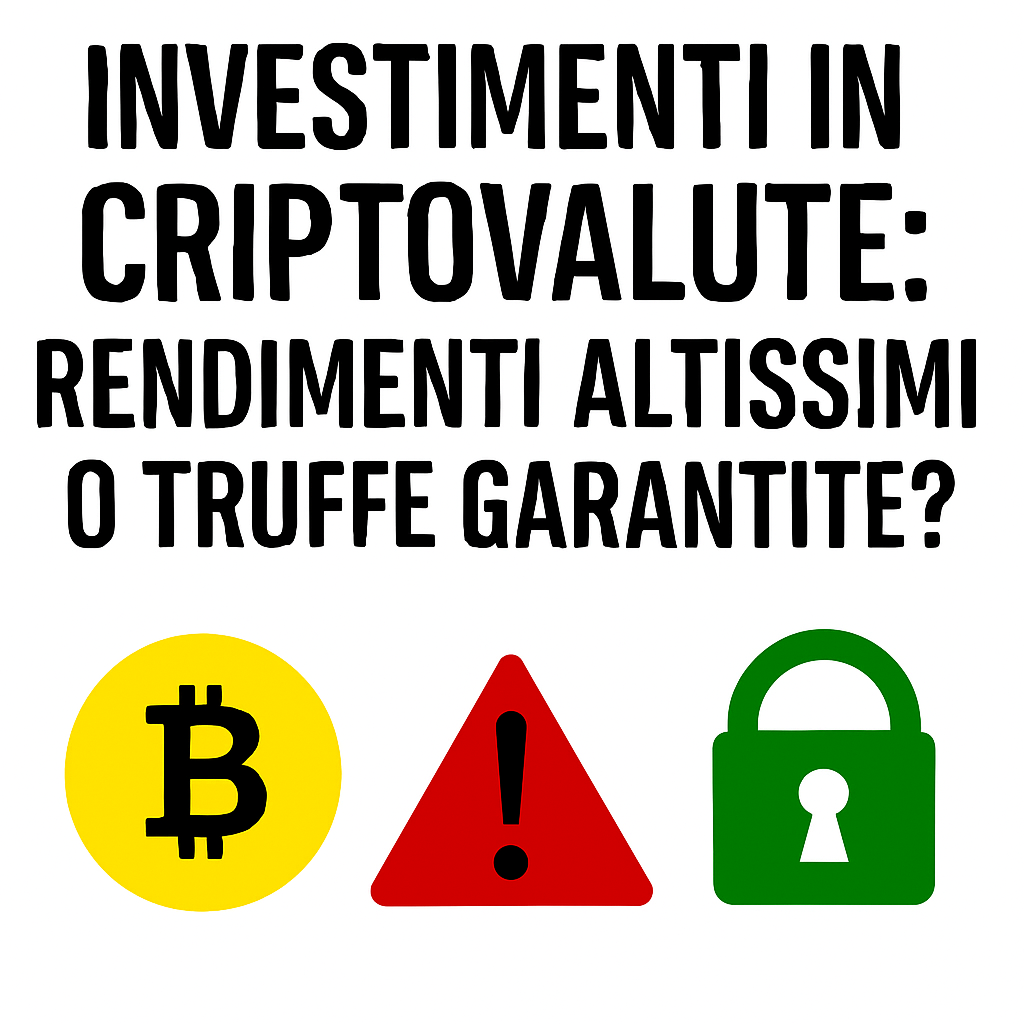 Investimenti in Criptovalute: Rendimenti Altissimi o Truffe Garantite?