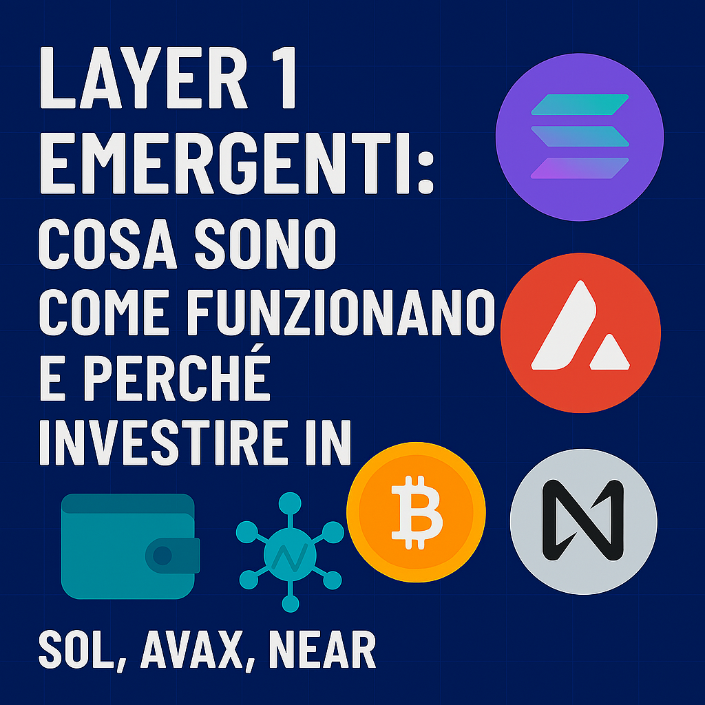 Layer 1 emergenti: cosa sono, come funzionano e perché investire in SOL, AVAX, NEAR
