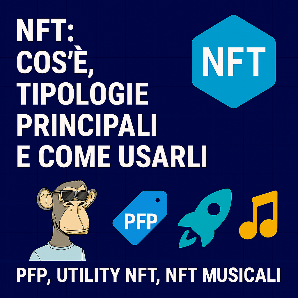 NFT: Cos’è, Tipologie Principali e Come Usarli (PFP, Utility NFT, NFT Musicali)
