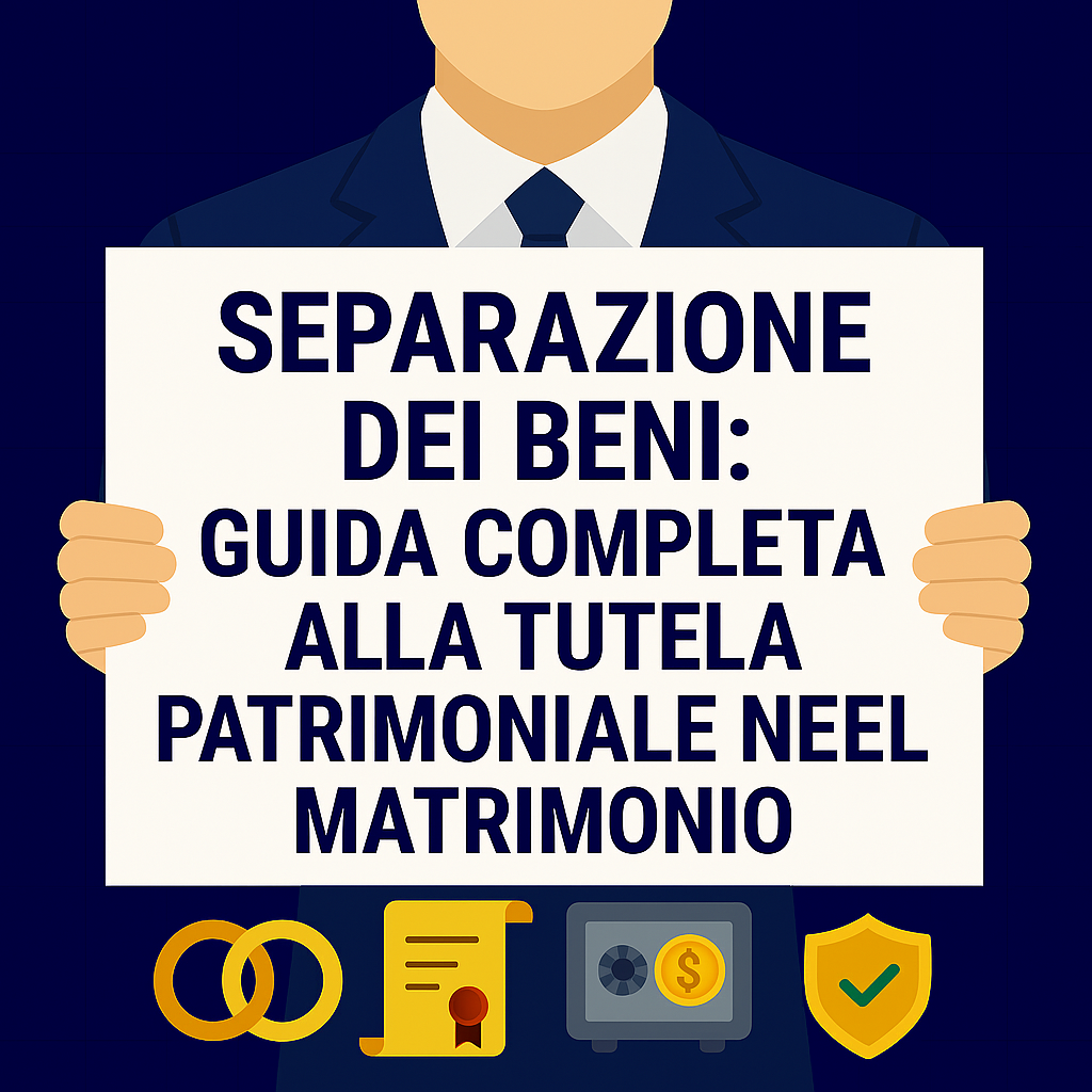 Separazione dei beni: guida completa alla tutela patrimoniale nel matrimonio