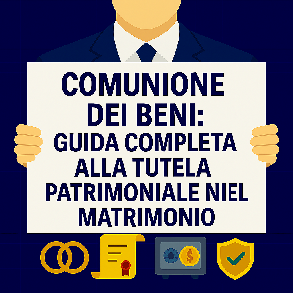 Comunione dei beni: guida completa alla tutela patrimoniale nel matrimonio
