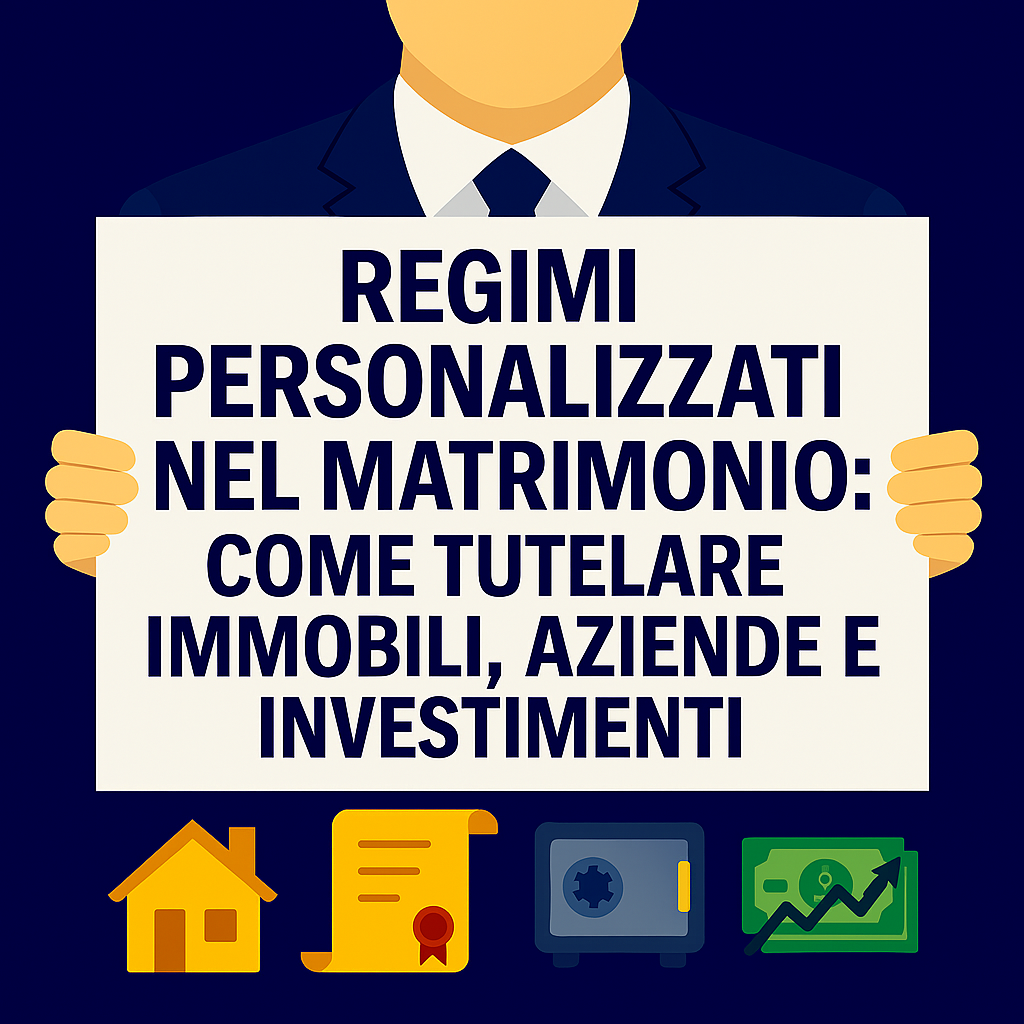 Regimi personalizzati nel matrimonio: come tutelare immobili, aziende e investimenti