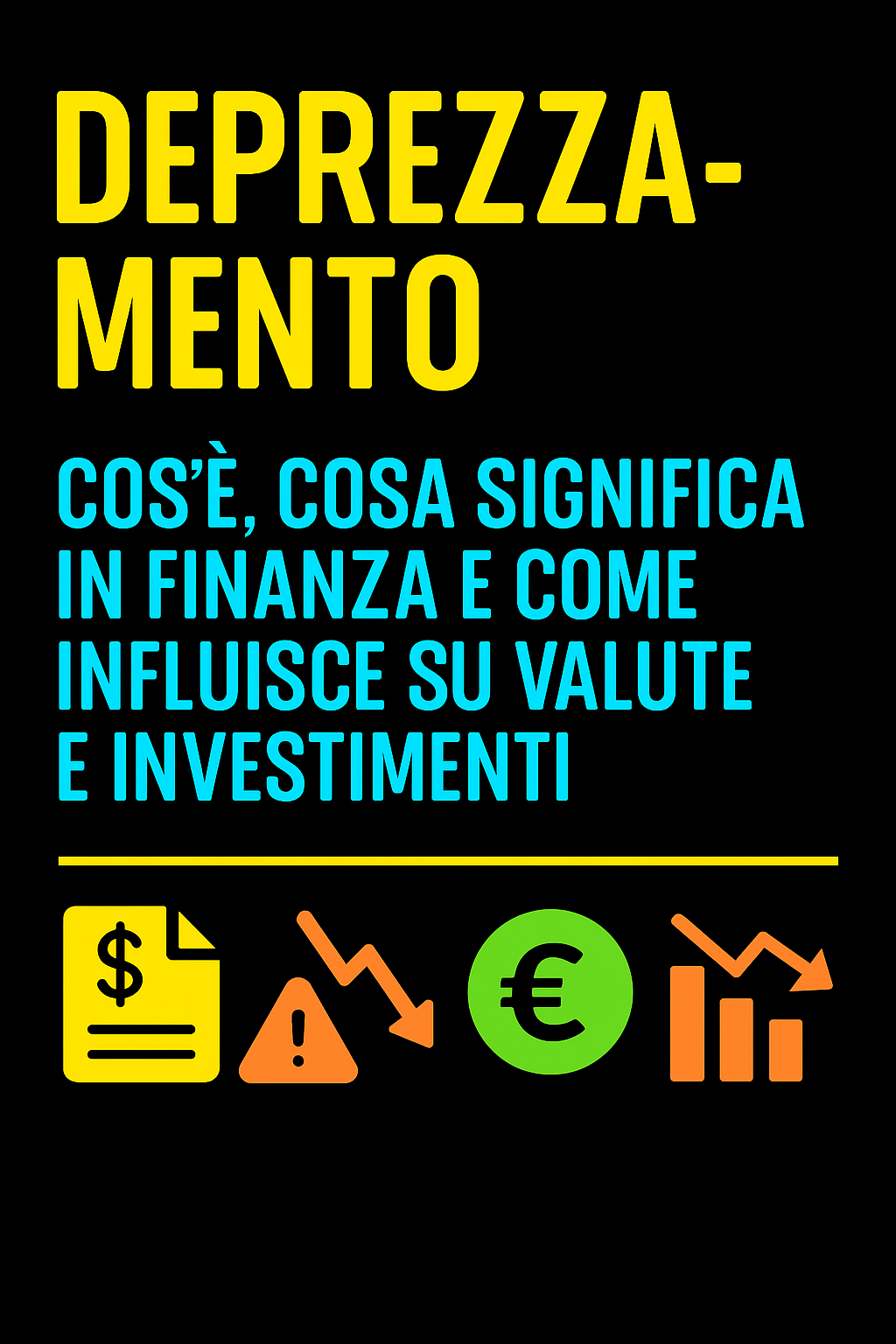Deprezzamento: Cos'è, Cosa Significa in Finanza e Come Influisce su Valute e Investimenti