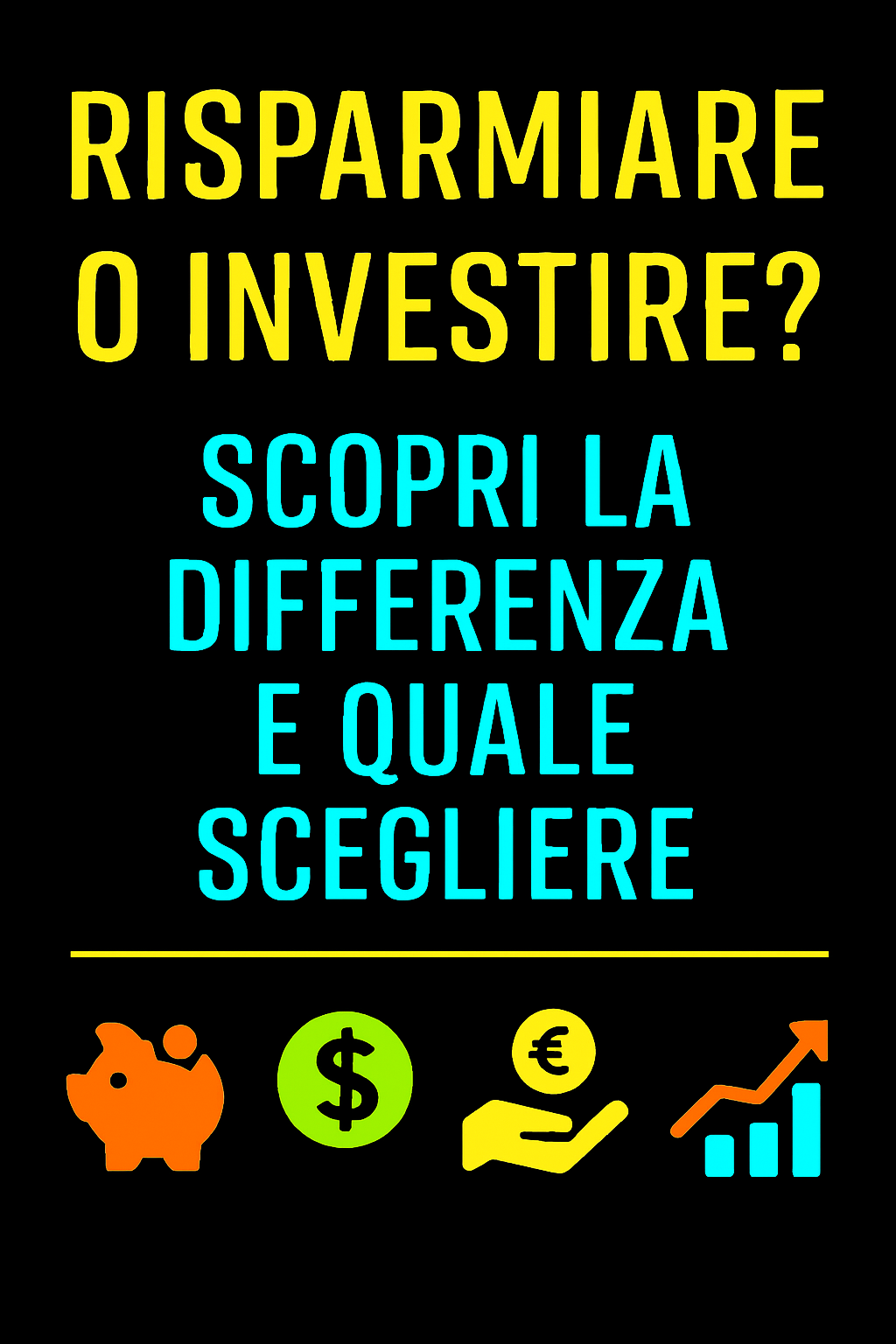 Risparmiare o Investire? Scopri la Differenza e Quale Scegliere