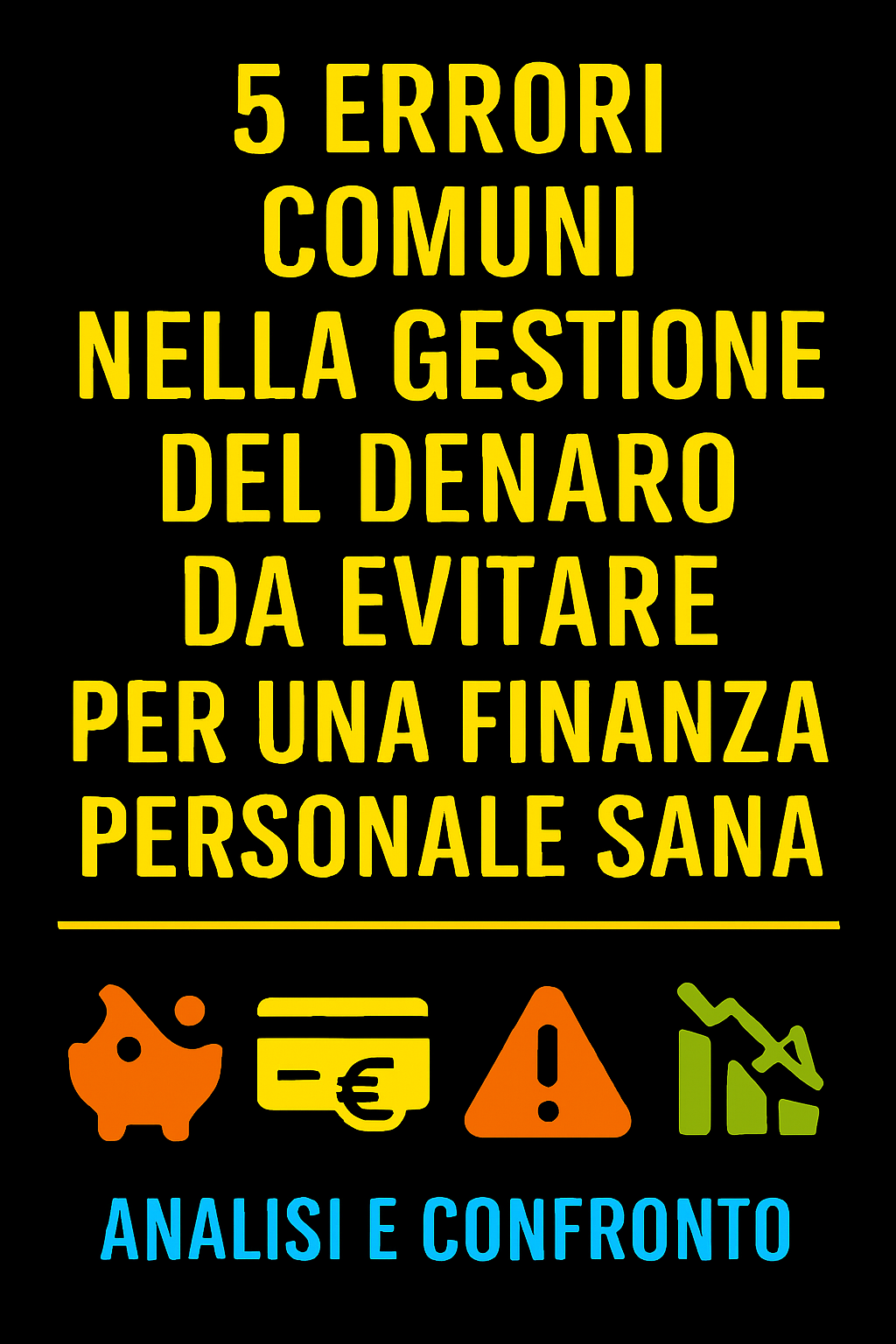 5 Errori Comuni nella Gestione del Denaro da Evitare per una Finanza Personale Sana