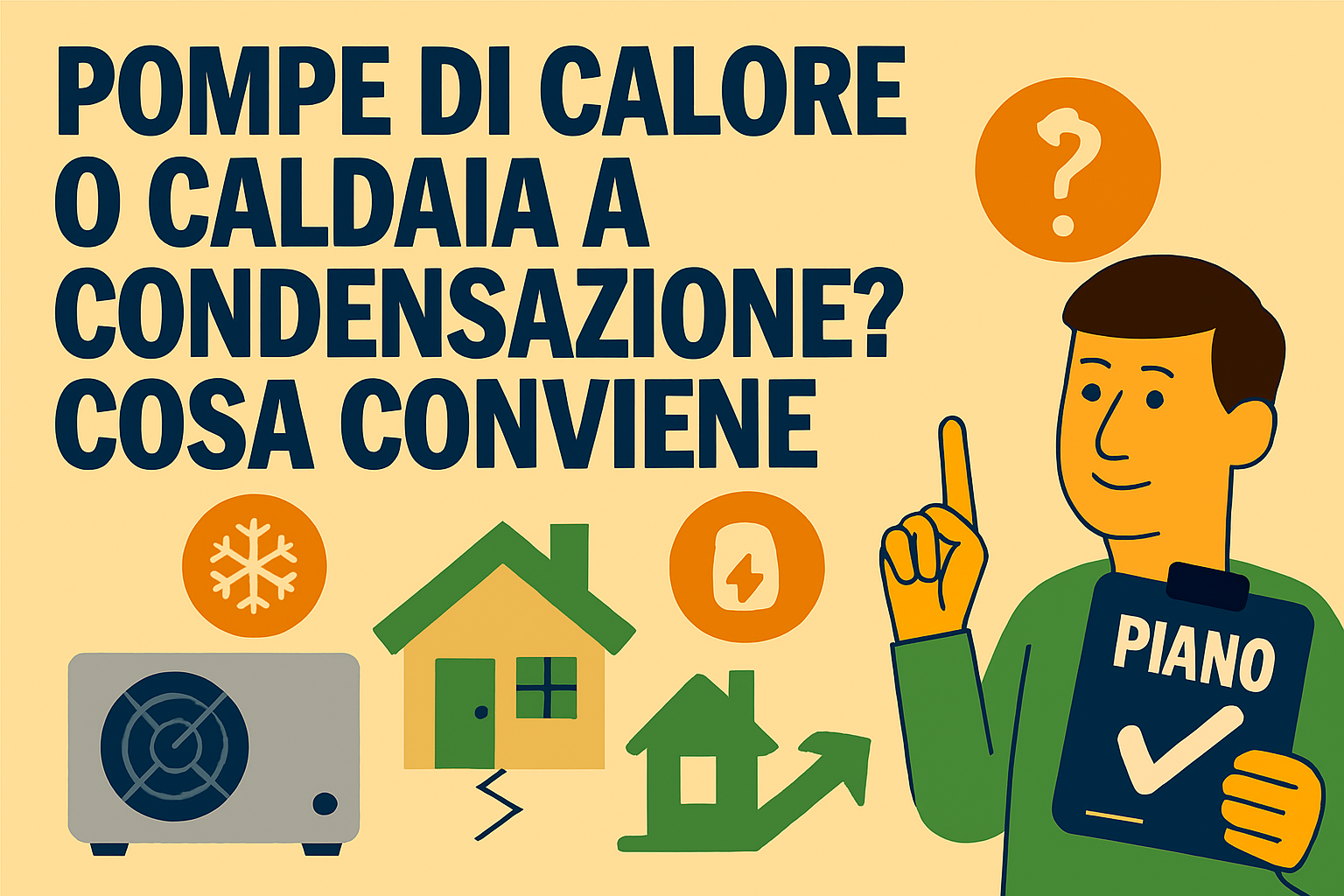 Pompe di Calore o Caldaia a Condensazione? Cosa Conviene