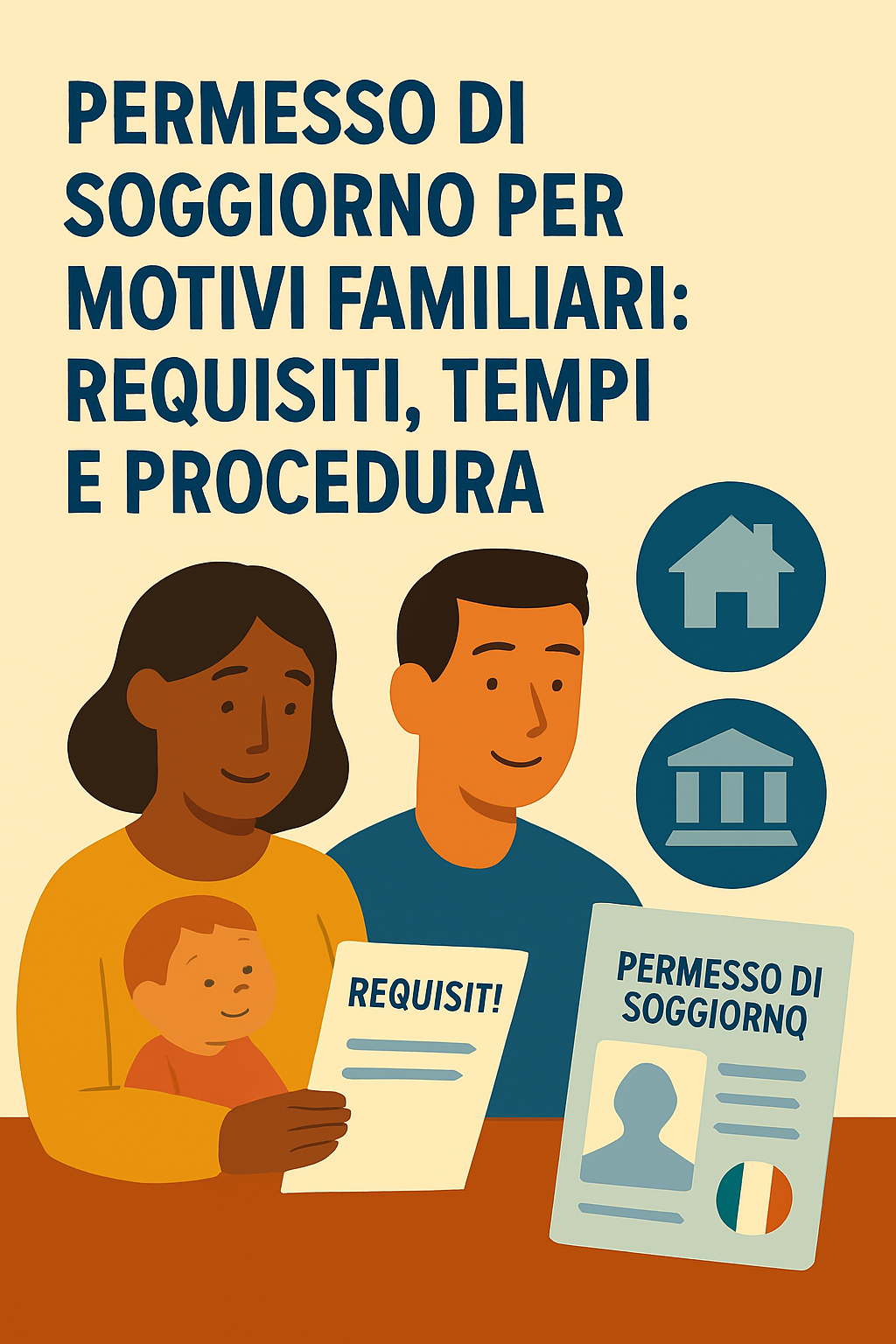 Permesso di soggiorno per motivi familiari: requisiti, tempi e procedura