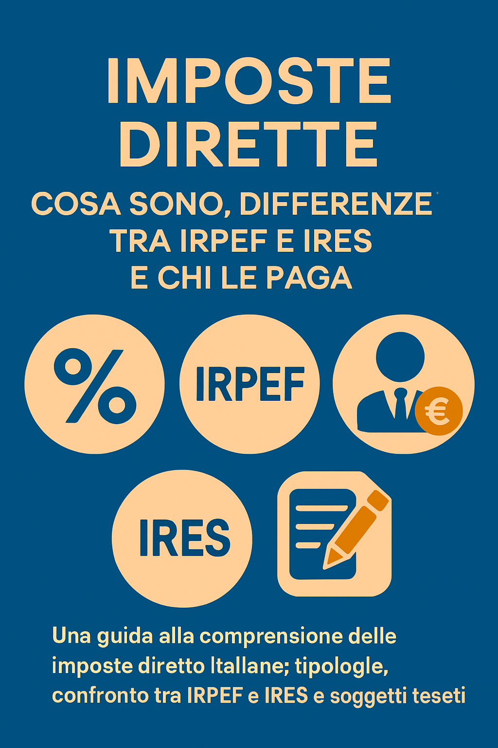 Imposte dirette: cosa sono, differenze tra IRPEF e IRES e chi le paga