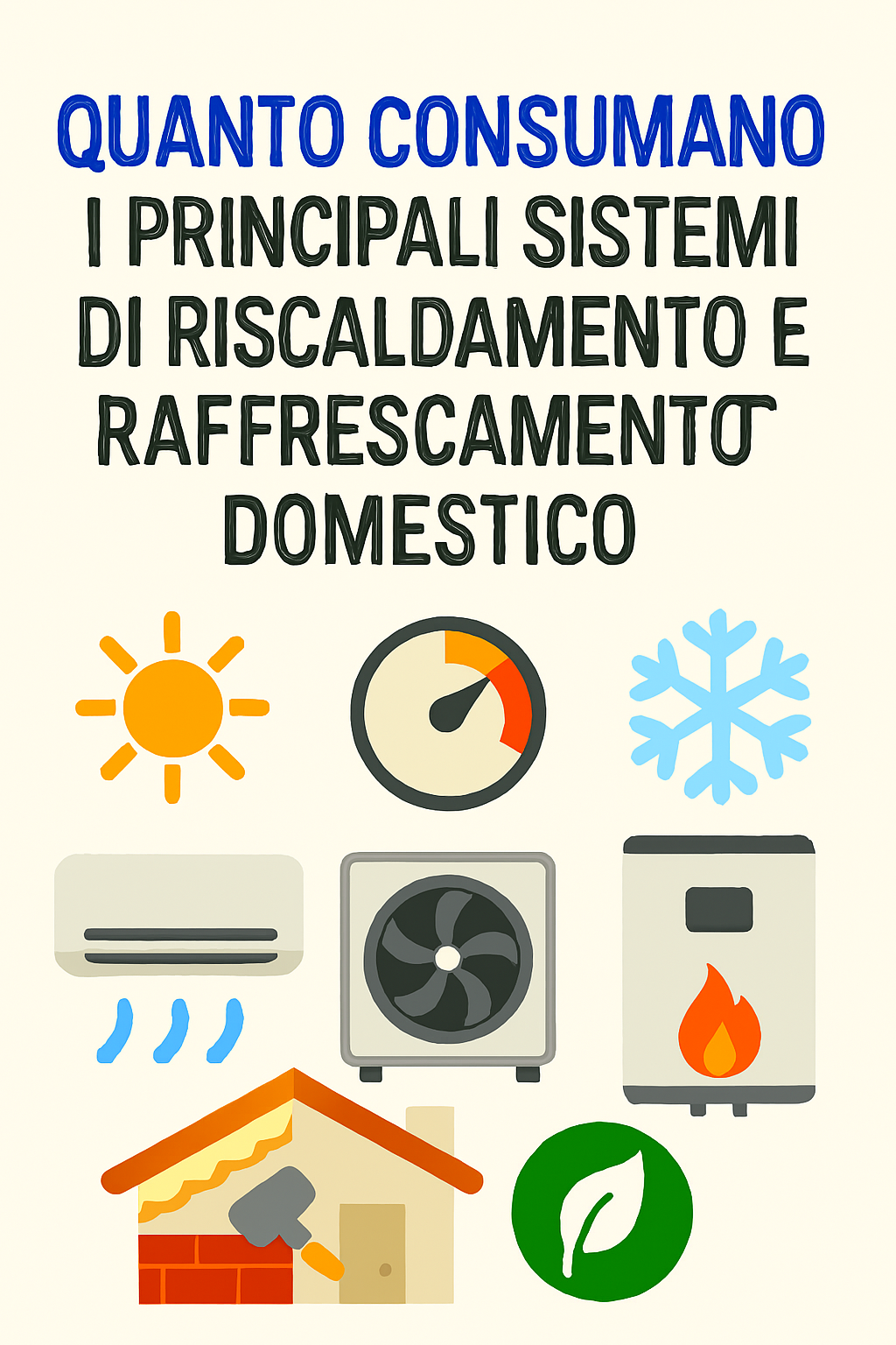 Quanto consumano i principali sistemi di riscaldamento e raffrescamento domestico