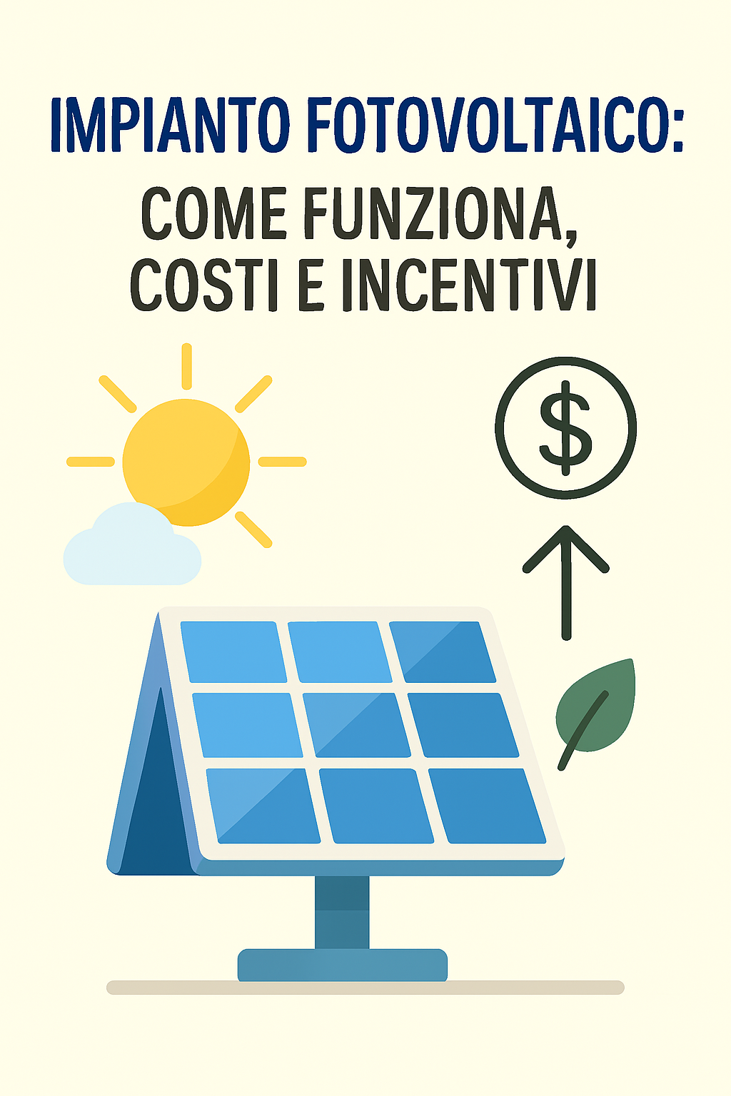 Impianto fotovoltaico: come funziona, costi e incentivi