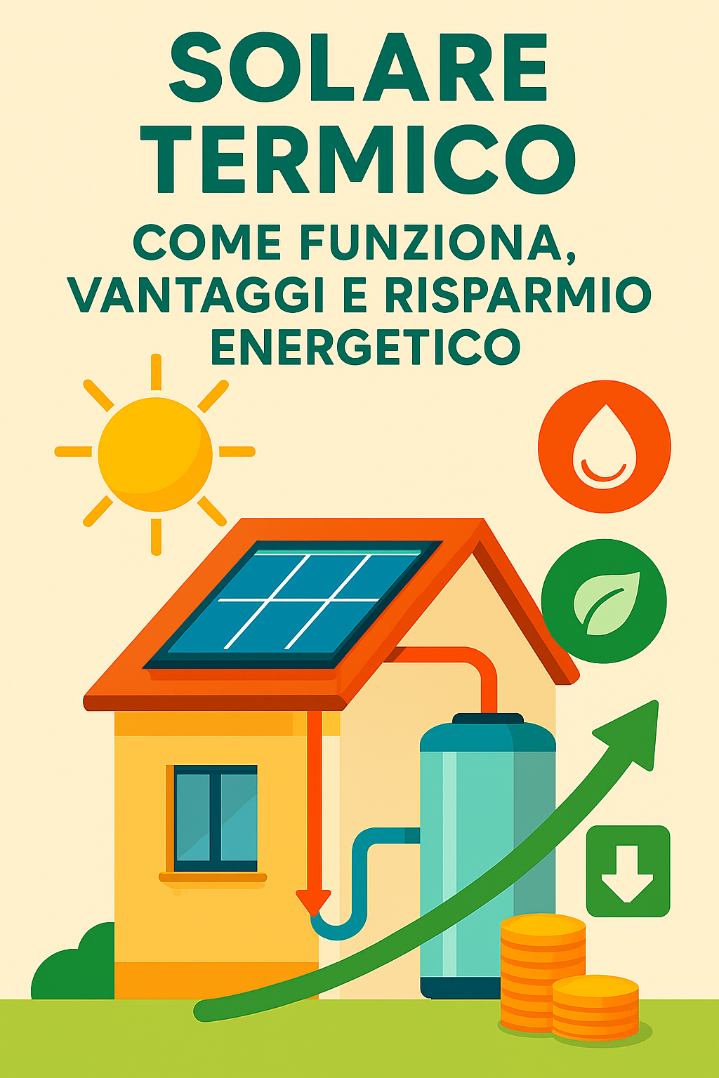 Solare termico: come funziona, vantaggi e risparmio energetico