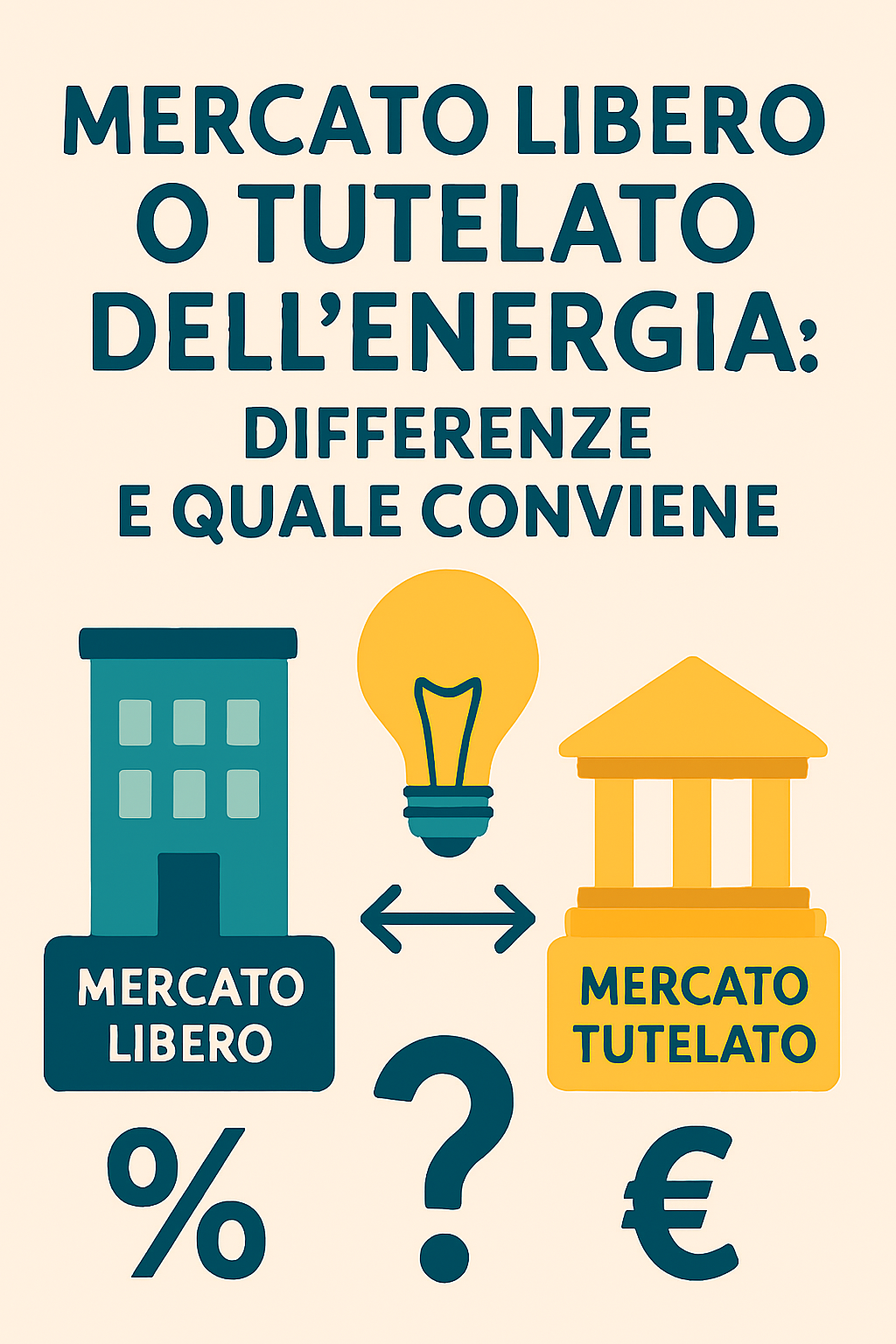 Mercato libero o tutelato dell’energia: differenze e quale conviene