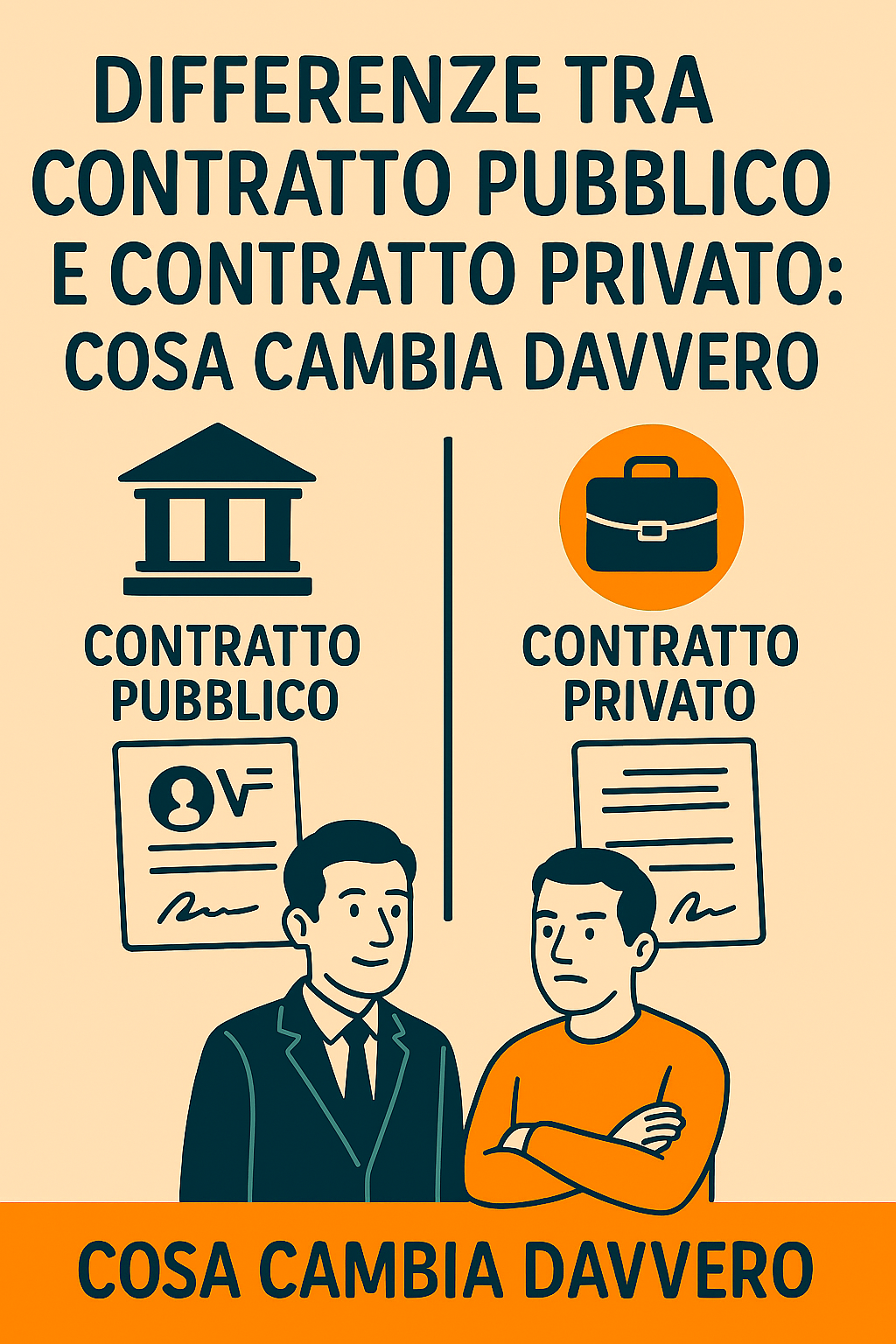 Differenze tra contratto pubblico e contratto privato: cosa cambia davvero