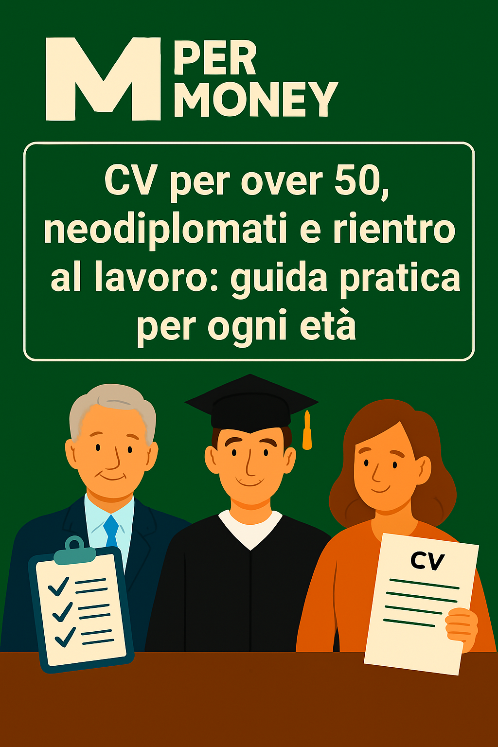 CV per over 50, neodiplomati e rientro al lavoro: guida pratica per ogni età