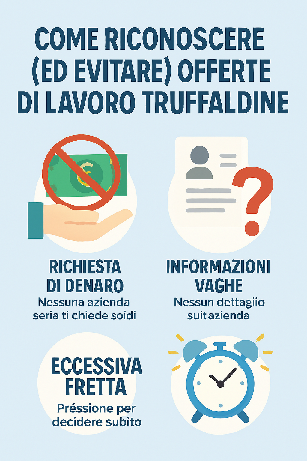Come riconoscere (ed evitare) offerte di lavoro truffaldine