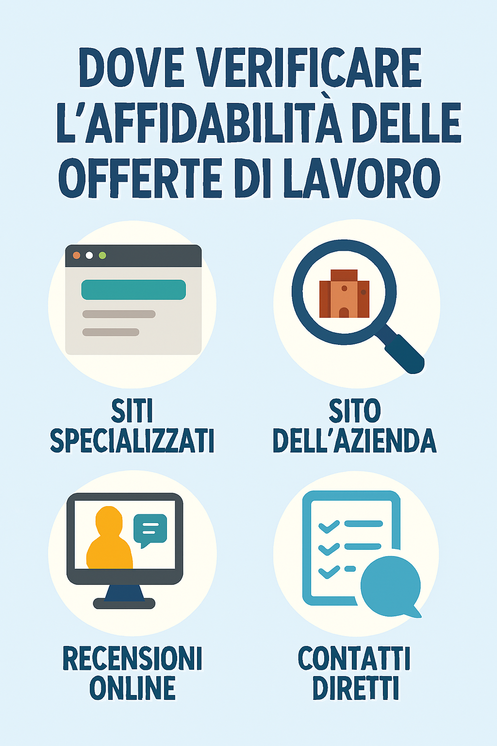 Dove verificare l’affidabilità delle offerte di lavoro