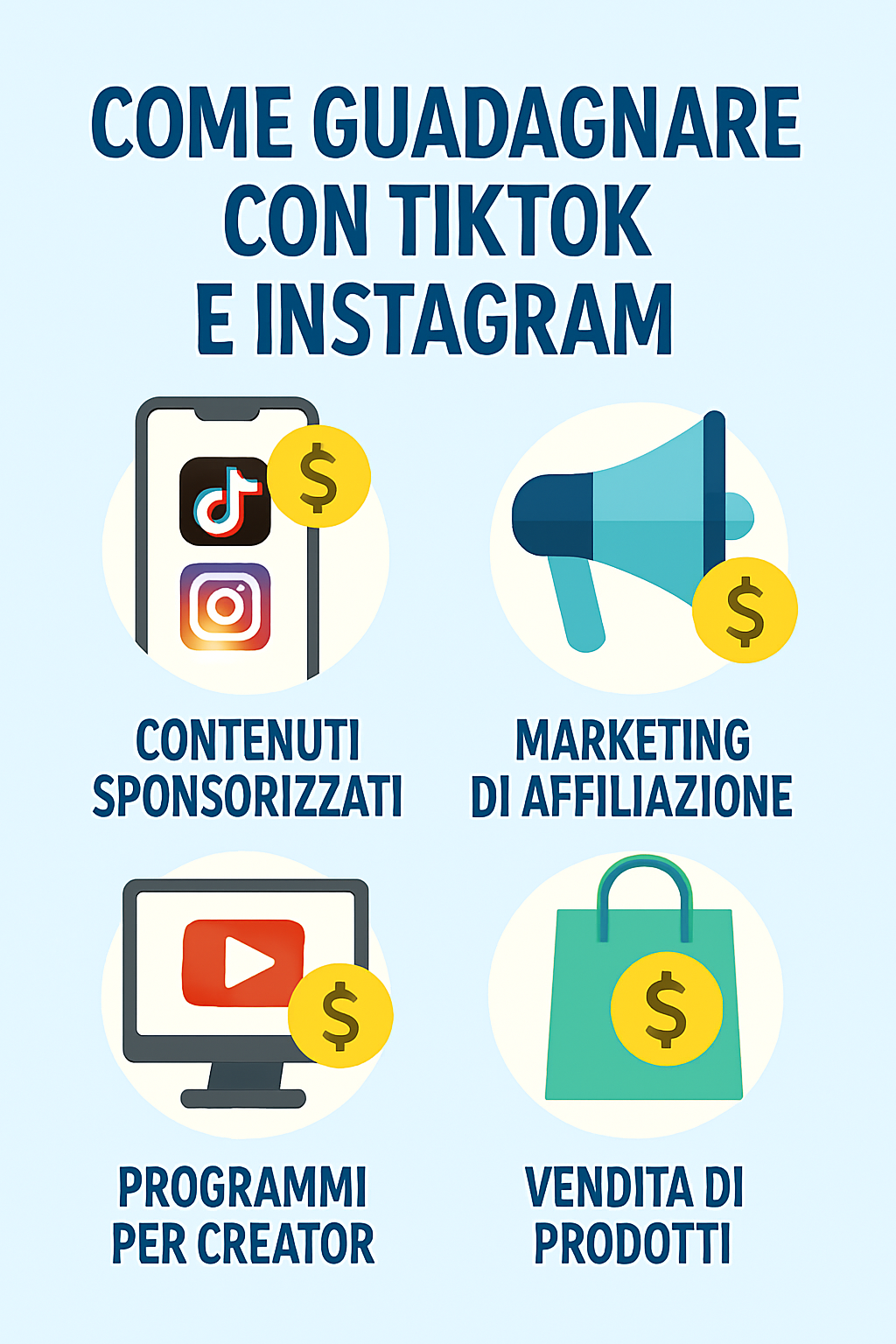 Come guadagnare con TikTok e Instagram