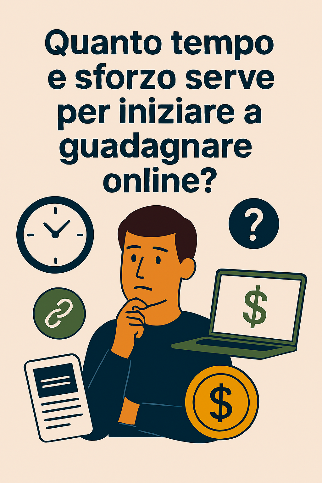 Quanto tempo e sforzo serve per iniziare a guadagnare online?