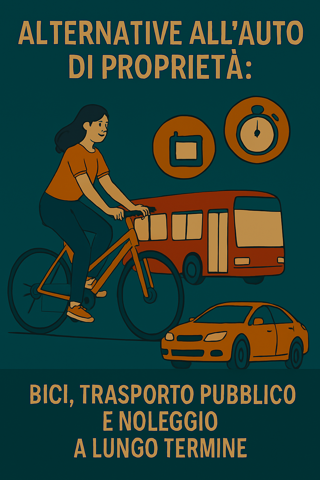Alternative all’auto di proprietà: bici, trasporto pubblico e noleggio a lungo termine