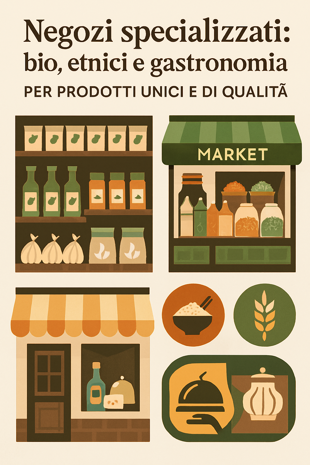 Negozi specializzati: bio, etnici e gastronomia per prodotti unici e di qualità