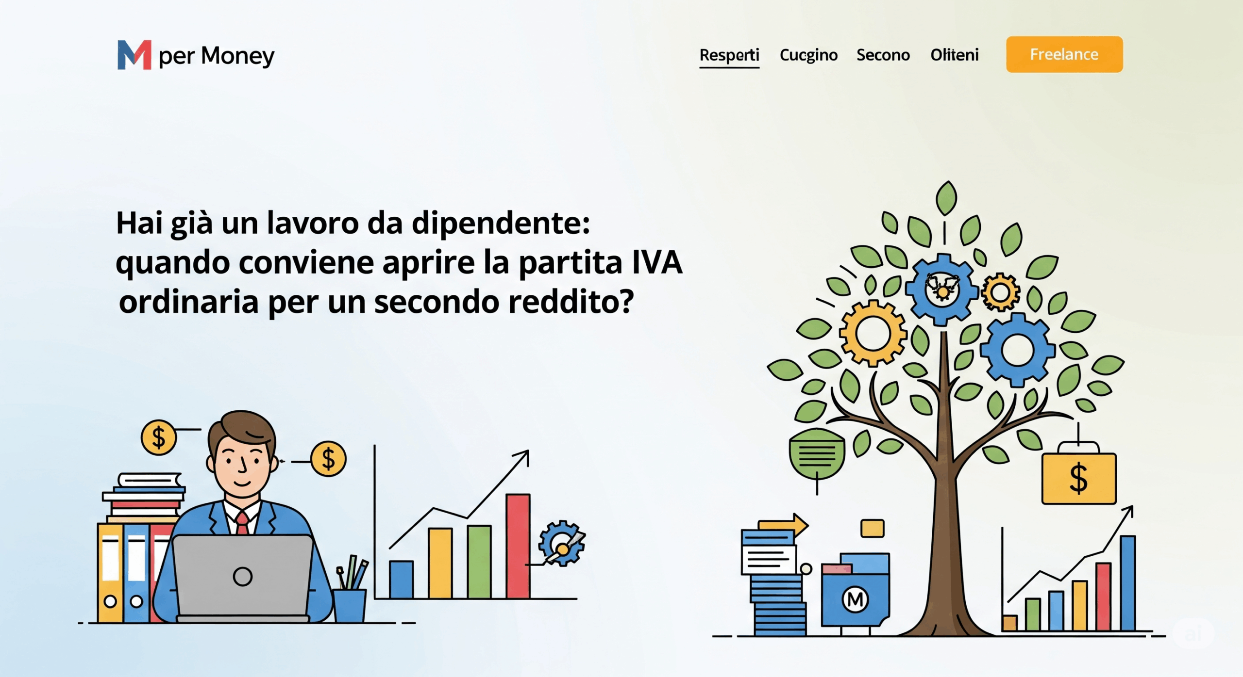 Lavoratore dipendente con partita IVA ordinaria: quando conviene davvero?