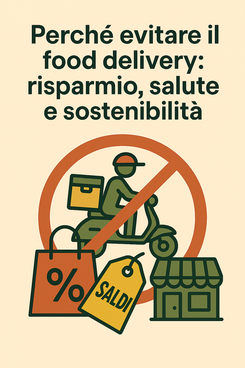 Perché evitare il food delivery: risparmio, salute e sostenibilità