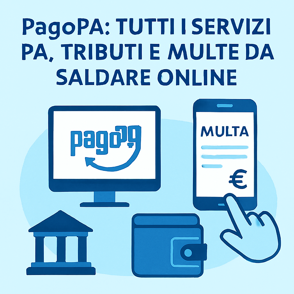 PagoPA: tutti i servizi PA, tributi e multe da saldare online