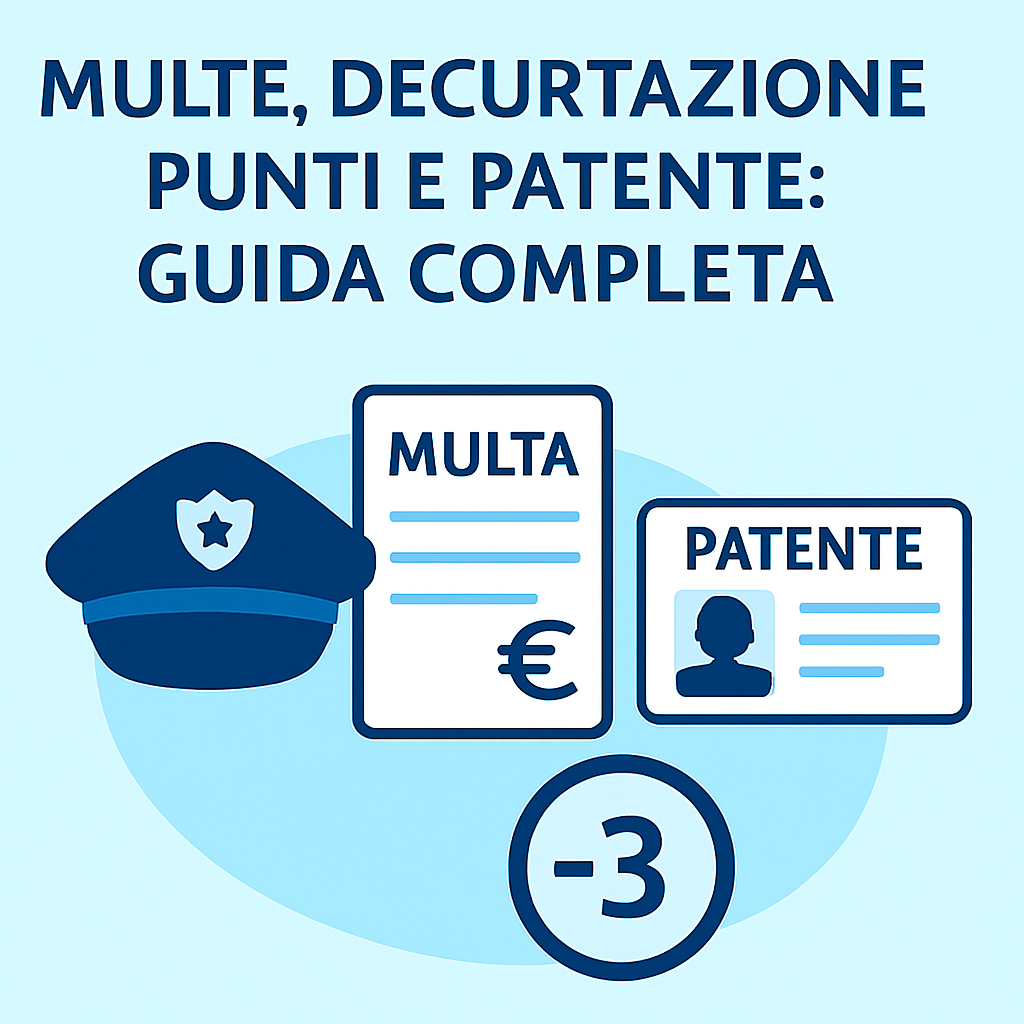 Multe, decurtazione punti e patente: guida completa