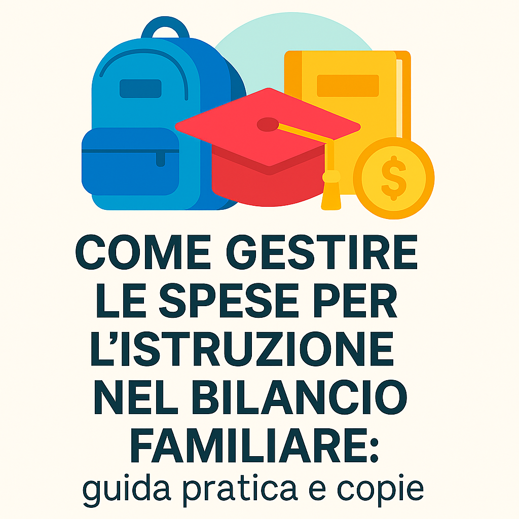 Come gestire le spese per l’istruzione nel bilancio familiare: guida pratica
